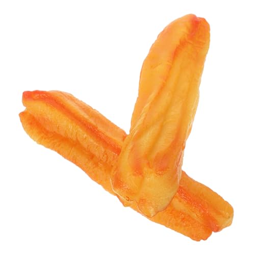 TOYANDONA 2pcs Realistic Fried Food Model Simulated Food Display Props