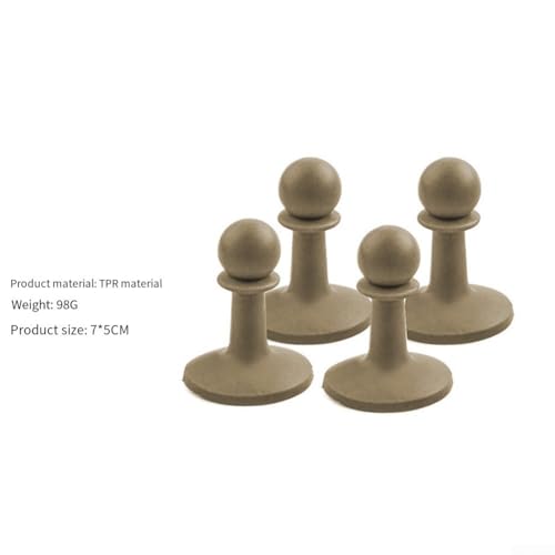 Outdoor Protection Cap Set for Tent Poles Lightweight and Portable Safety (red)4