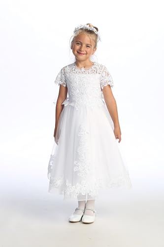 First Communion Dress for Girls - Vestido de Comunión Manga - Vestidos de Primera Comunión Niña4