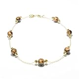 🔸 Design e stile: bracelet in oro 18 carati, minimalista, ispirato da design pierres marron brillantes – splendore luminoso et. Peso: 1.15 gr – finitura curata e lucentezza duratura.
