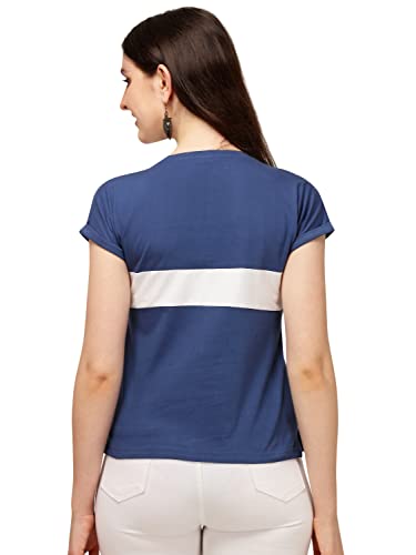 Image of GRECIILOOKS Women's Regular Fit Plain Top with Half Sleeves for Office Wear, Casual Wear, Under 399 Top for Women /Girls (Pink Large)