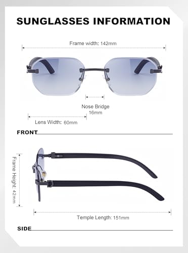 Image of Photochromic Glasses for Men&Women UV400 Clear to Dark Light-Adjusting Lenses Unisex Fotocromatic Glasses(3050)