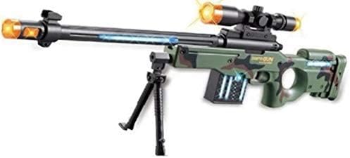 JOYSAE AW50 Sniper Military Machine Gun Toy, Machine Gun Toy with Colorful LED Light and Sound Effect, Best Gift for Boys of Any Age