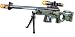 JOYSAE AW50 Sniper Military Combat Toy Machine Gun with Colorful LED Light and Sound Effect
