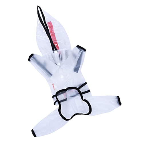 Happyyami Rain Coat Dog Lightweight Dog Rain Jacket Waterproof Poncho for Outdoor