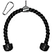 Evelots Tricep Rope - 28 Inches with Carbon Steel Carabiner, Premium Cable Attachments for Gym - Perfect Tricep Pull Down Attachment for Home or Gym, Excellent Gift Idea