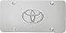 Toyota 3D Logo Chrome Steel License Plate
