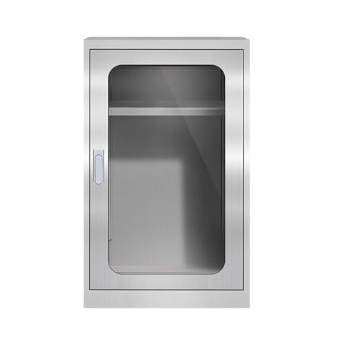 LVLDAWA Feuerlöscherschrank, Ausstellungsbox Zur Aufbewahrung Von Feuerlöschern Für Den Außenbereich, Sichtbarer Brandschutzschrank Mit Schloss Für Gewerbliche(40x20x80cm)