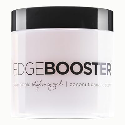 Style Factor EDGE BOOSTER Strong Hold Styling Gel | Alcohol-Free Hair Gel With Camellia Sinensis Seed Oil For Curly, Wavy & Sleek Styles | Frizz Control, Long-Lasting And Flexible Hold (16.9oz)