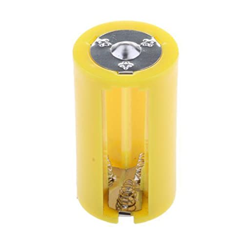 SHOPORA 2x1.5V Parallel Battery Converters Adapter Case LR20 3 AA to D Type Yellow |Consumer Electronics | Multipurpose Batteries & Power | Battery Converters-image-7