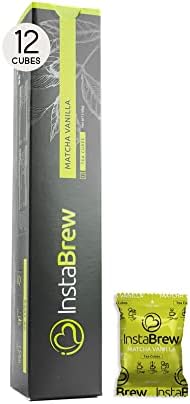 Instabrew Matcha Vanilla Tea Cubes, Iced and Hot Tea, 12 Count cubes, 1 Cube equals 1 Cup of Tea