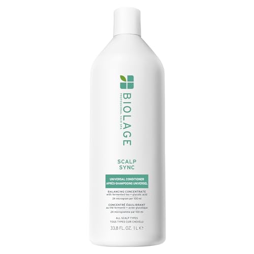 Biolage Scalp Sync Universal Conditioner – Nourishing & Hydrating for All Scalp Types, Lightweight Moisturizing & Conditioning, Fermented Tea Blend & Glycolic Acid, Vegan & Paraben-Free
