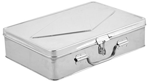 VIJAY IMPEX Stainless Steel Cash box, 1.6 kg (Silver, Big, 36 x 24 x 9 cm) (B01JZ6A1FI) Amazon Price History, Amazon Price Tracker