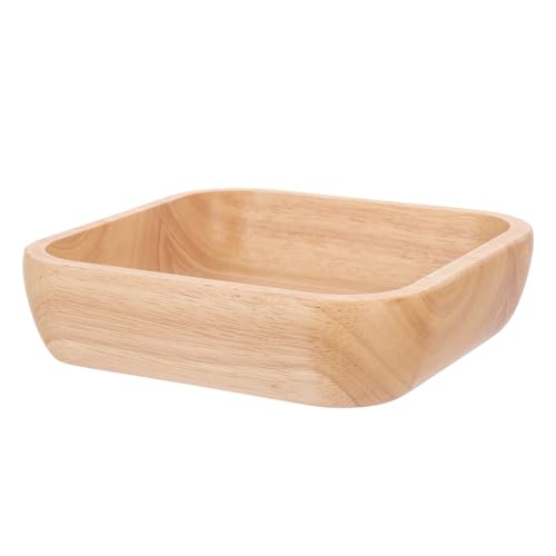 Saladier multifonction en bois d'hévéa 18cm de côté - 2