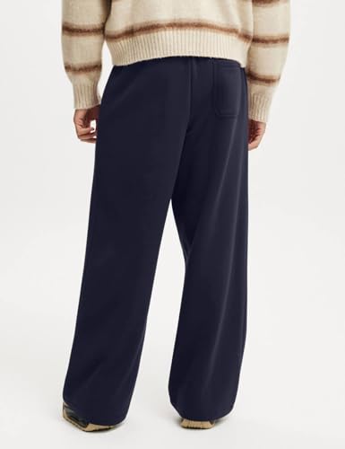Image of HeSaYep Men's Baggy Sweatpants Cotton Fleece Wide Leg Sweat Pants