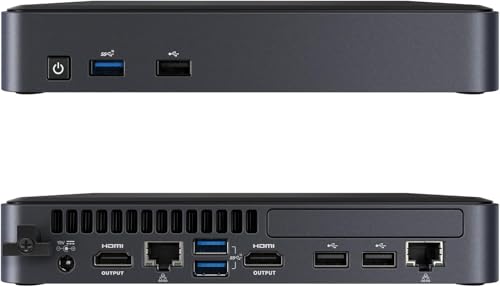 インテル NUC シャーシ エレメント デュアル LAN ミニ PC 産業用コンピューター Intel Core i7-8665U 4コア/8スレッドvProプロセッサー 8GB RAM LPDDR3 (8GB LPDDR3+ 128GB SSD)