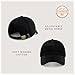 CHOK.LIDS Everyday Premium Dad Hat Unisex Cotton Baseball Cap for Men and Women Adjustable Lightweight Polo Style Curved Brim (Black)