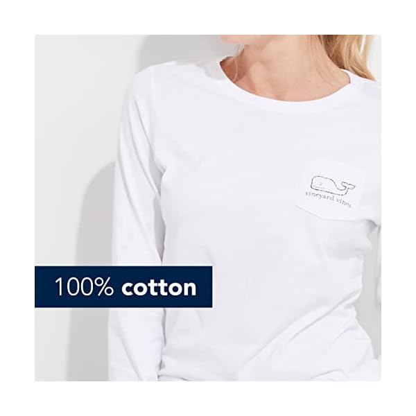 vineyard vines Women's Long Sleeve Vintage Whale Pocket T-Shirt - Image 4