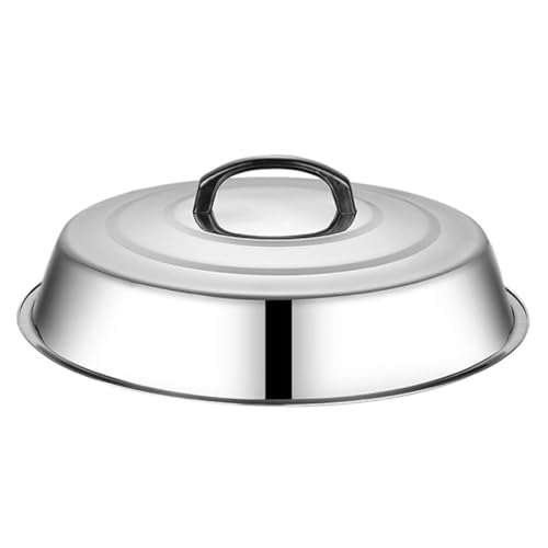 Milisten Copertura Per Bistecche Accessori Da Cucina Coperchio in Metallo Per Alimenti Copertura Per Ristorante Coperchio in Acciaio Inossidabile Per Barbecue