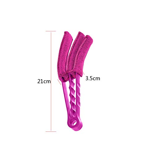 Blind Schoonmaakborstel,3 Lagen Afneembare Wasbare Stofzuiger Tool Roze & Groen 2 Stks - Image 3