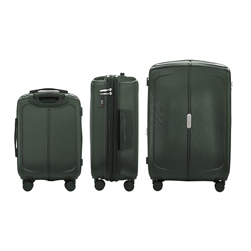 Image of IZOD Mateo 3 Piece Expandable Hardside Luggage Set, Forest