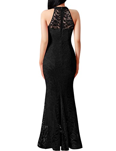 VFSHOW Womens Formal Sexy Halter High Slit Prom Wedding Guest Maxi Dress 2023 Illusion Sweetheart Neckline Evening Long Gown2