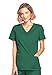 Cherokee Women's Workwear Scrubs Core Stretch Mock-Wrap Top (Medium), Hunter