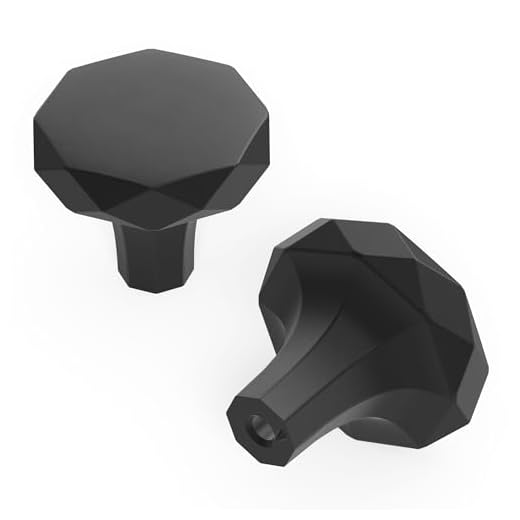 Hickory Hardware H077839MB Karat Collection Knob 1-1/4 Inch Diameter, Matte Black