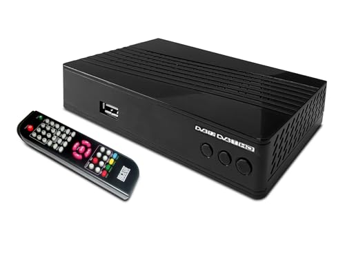 Funzione REC USB Ricevitore digitale terrestre 2025 decoder DVB-T2 HEVC H265 a 10 bit telecomando usb