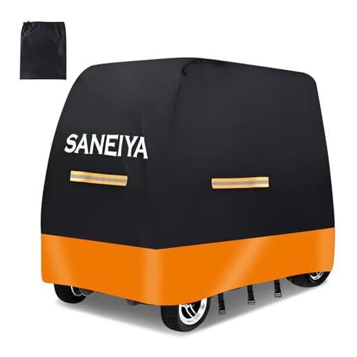 Mobility Scooter Covers for Outside Storage, 210D Oxford Dual Color Patchwork Logo Rain Cover Waterproof, Elastic Strap and Reflective, 3 Buckles with Storage Bag (140 * 66 * 91cm) (140x66x91)