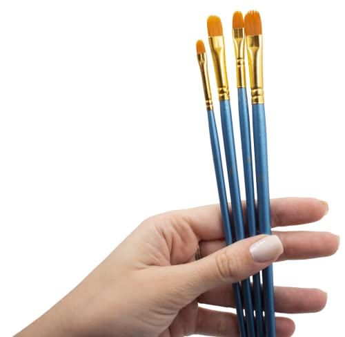 Bee Unique Kit de 4 Pincéis Lavados Ovalados - Easy Collection