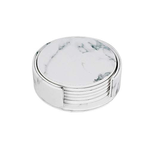 Lingjun 6 posavasos de silicona con soporte redondo antideslizante para el hogar, oficina, protección de mesa