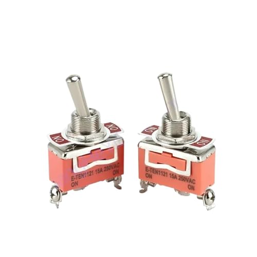 Interrupteur à bascule E-TEN1121 robuste en métal de 12 mm pour panneau de commande