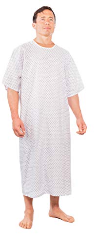 3XL IV Snowflake Print Patient Gown - Pack of 2