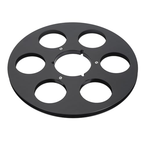 Bobina de cinta vacía para reparar magnetófono de aluminio 1/4 negro 3