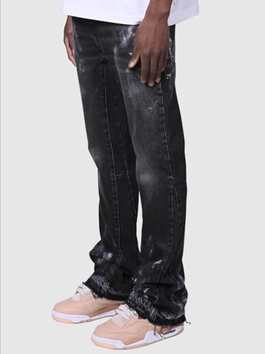 Mens Skinny Jeans Tapered Stretchy Washed Retro Classic Casual Basic Slim Fit Denim Pants3