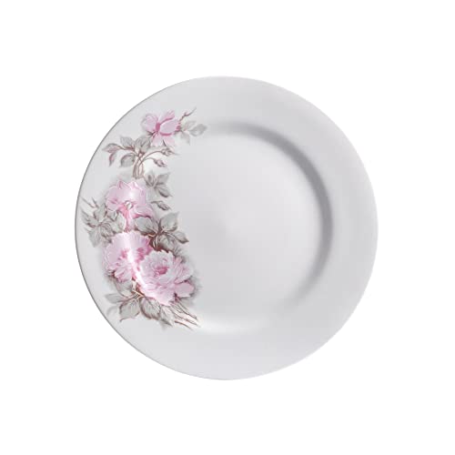 Serviço de Jantar e Café 20 Peças em Porcelana, Modelo Redondo Itamaraty, Decoração Maresias, Multic