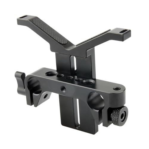 Support de longue lentille NICEYRIG ajustable avec fixation de rail 15mm pour follow focus