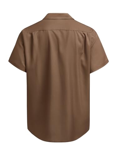 Hardaddy Men's Vintage Bowling Shirt Short Sleeve Button Down Hawaiian Summer Beach Casual Shirts2