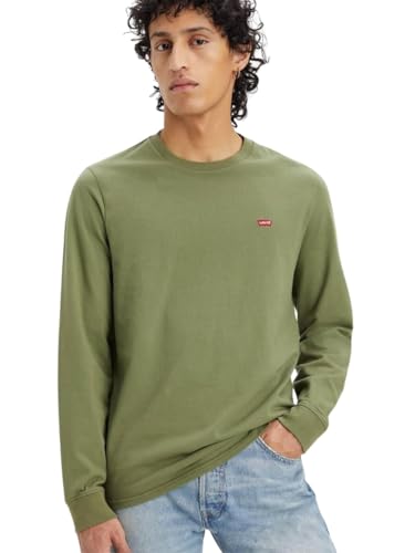 Levi's Herren Long-sleeve Original Housemark Tee Sweater, Bluish Olive, XL EU