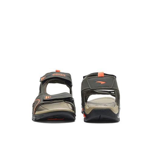 Image of ASIAN Vistara-47 Men's Sandals with Adjustable Straps, Cushioned Footbed & Anti-Skid Sole | Stylish Outdoor Sandals | Lightweight, Ideal for Travel & Beach