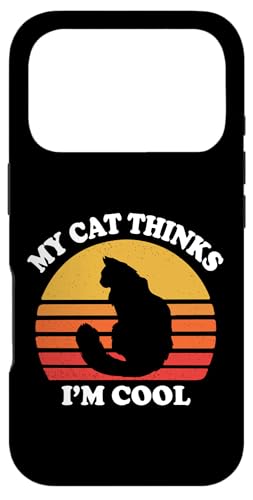Funny Retro Vintage Cat Thinks Im Cool Ragdoll Cat Lover �X�}�z�P�[�X iPhone 17 Pro �p