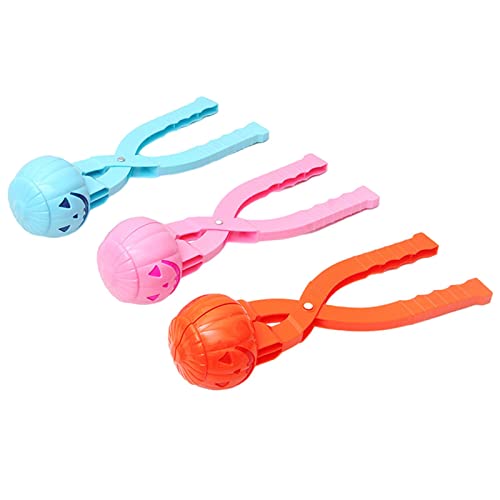 3pcs Schneeball Maker, Kürbis Geformt Schneeball Maker, Winter Kinder Im Freien Spielzeug, Schnee Ball Machen Spielzeug Für Kinder, Winter Schneeball Kampf Maker Tool, (Random Farbe) Cover