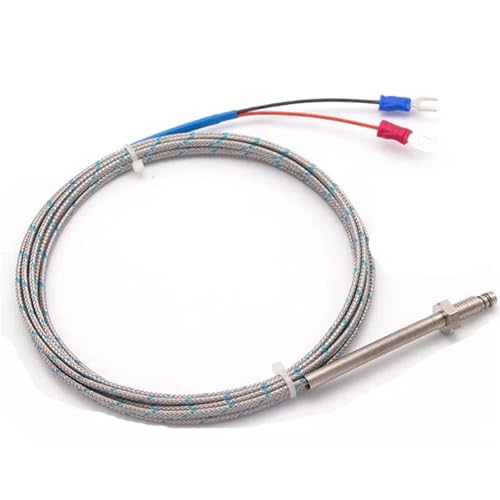 Termopar de sonda de tornillo de cobre M6 y cable aislado de 1m