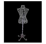 Female White Steel Wire Mannequin Dress Form 32
