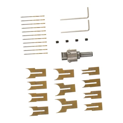Kit de forets en acier pour perles de bois Homoyoyo comprenant 24 pièces de perçage