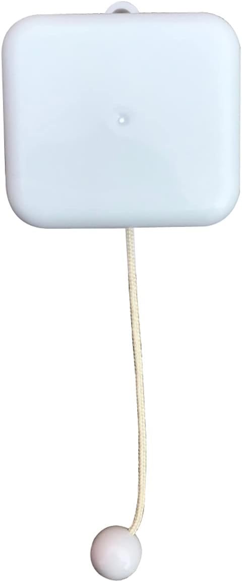 BinkeGG Play (Brahm's Lullaby) White Plastic Pull String Cord Music Box with Sankyo Musical Movement (65 Tunes Option)