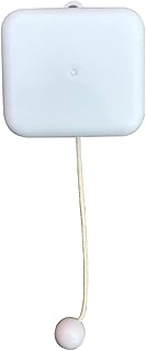 BinkeGG Play (Brahm's Lullaby) White Plastic Pull String Cord Music Box with Sankyo Musical Movement (65 Tunes Option)