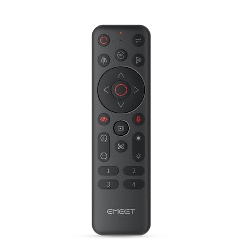Image of EMEET Remote Control for PIXY, Piko+, Piko Dual-Camera 4K Webcams for Streaming, Wireless Controller for AI Tracking, Presets, Zoom, Privacy Mode, Compatible Studio