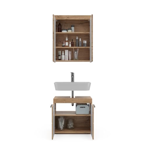 Vicco Set Mobili Bagno Quercia Wotan 2 Parti - 6